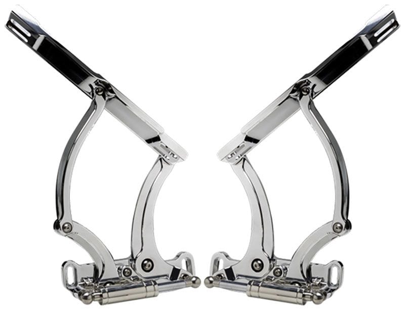 BILLET Polished Suit Chev Camaro 1967-69 Billet Bonnet Hinges BS873612 Autofit