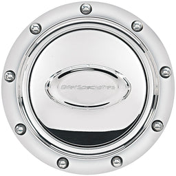 BILLET Riveted With Polished Logo Pro Style Horn Button - Polished BS32710 Autofit