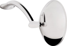 BILLET Round 4" Offset Head With 6" Long Arm (Pair) Exterior Rearview Mirror Kits - Polished BS74720 Autofit