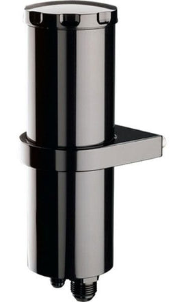 BILLET Smooth Black Finish With Bracket 2-7/8" O.D x 8-3/4" H Power Steering Reservoir (444ml) BSBLK77910 Autofit