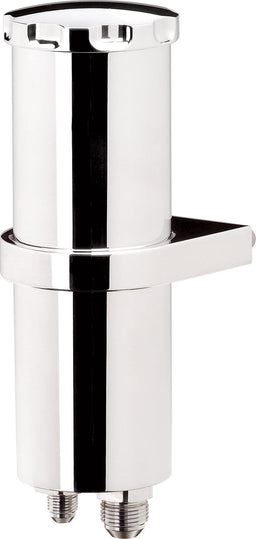 BILLET Smooth Polished Finish With Bracket 2-7/8" O.D x 8-3/4" H Power Steering Reservoir (444ml) BS77910 Autofit