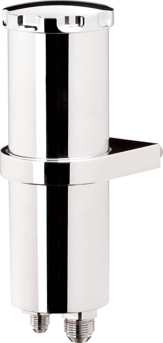 BILLET Smooth Polished Finish With Bracket 2-7/8" O.D x 8-3/4" H Power Steering Reservoir (444ml) BS77910 Autofit