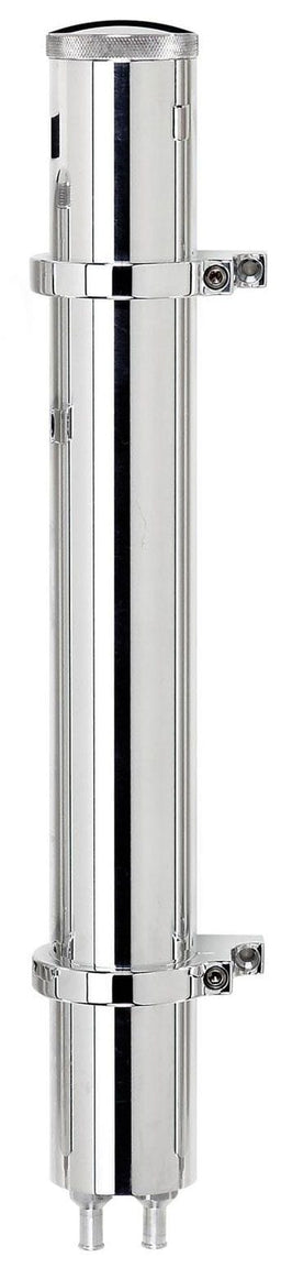 BILLET Smooth Polished Finish With Brackets, 2" O.D x 15" H Billet Overflow/Recoery Tank (385mml) BS77115 Autofit