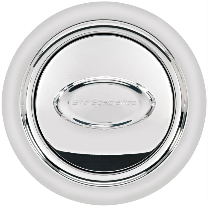 BILLET Smooth With Polished Logo Pro Style Horn Button - Polished BS32720 Autofit