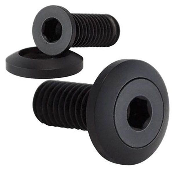 BILLET Sold as Pair Stainless Pro Bolts 10-24 x 1" 9/16" O.D Washer, Black BSBLK66140 Autofit