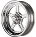 Billet Specialties 5 x 4.5" Bolt Circle with 1.75" Backspace Street Lite Wheel 15" x 3.5" BSRS035356517N Autofit