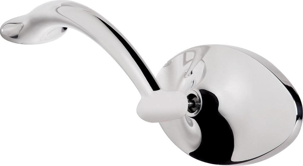 Billet Specialties Oval 2-5/16" x 4-3/16" Head With 6" Long Arm (Pair) Exterior Rearview Mirror Kits - Polished BS74520 Autofit