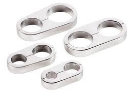 Billet Specialties Suit -6 (.440" O.D) & -8 (.540" O.D) Braided A/C Hose Hose Separators - Polished BS68020 Autofit