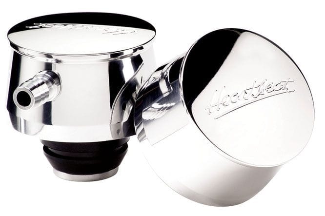 Billet Specialties Suit Covers With 1-1/4" Hole, Grommet Included Round Valve Cover Breather With Heartbeat Logo - Polished BS20520 Autofit