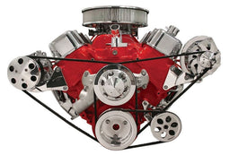 BILLET Suit B/B Chev with Short Water Pump Side Mount A/C Compressor Bracket, Polished BS10621 Autofit