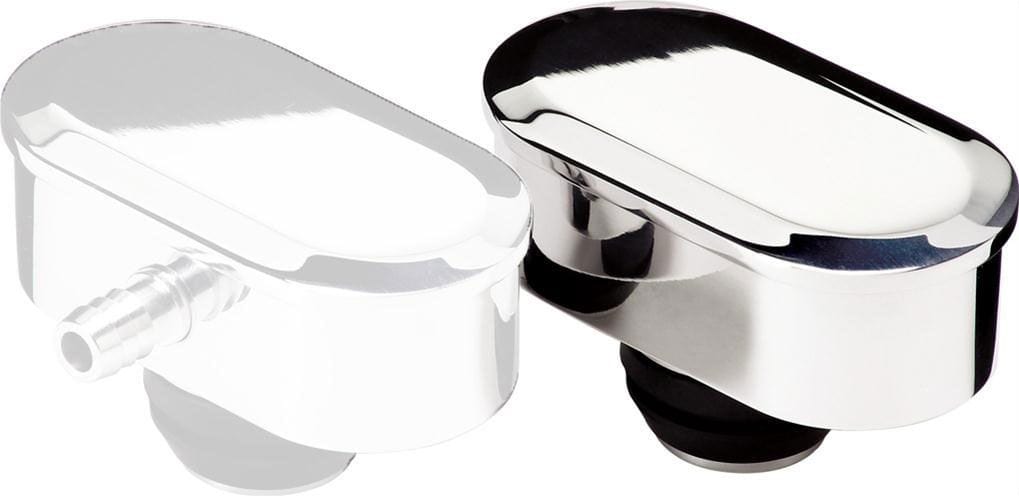 BILLET Suit Covers With 1-1/4" Hole, Grommet Included Oval Valve Cover Breather Plain - Polished BS20929 Autofit