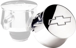 BILLET Suit Covers With 1-1/4" Hole, Grommet Included Round Valve Cover Breather With Bowtie Logo - Polished BS20220 Autofit