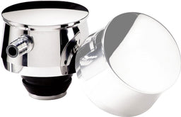 BILLET Suit Covers With 1-1/4" Hole & PCV Vale With 3/8" Barb, Grommet Inclu Round Valve Cover Breather Plain - Polished BS21120 Autofit