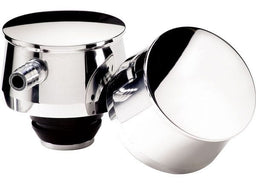 BILLET Suit Covers With 1" Hole, Grommet Included Round Valve Cover Breather Plain - Polished BS20125 Autofit