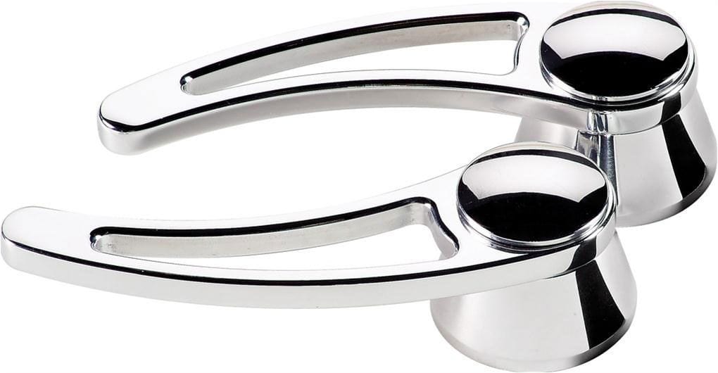 BILLET Suit GM & Ford 1949-On With 1/2" Round Spline, 3-3/4" Length (Pair) Tradtional Interior Door Opening Handles - Polished BS45520 Autofit
