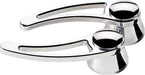 BILLET Suit GM & Ford 1949-On With 1/2" Round Spline, 3-3/4" Length (Pair) Tradtional Interior Door Opening Handles - Polished BS45520 Autofit