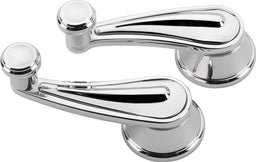 BILLET Suit GM & Ford 1949-On With 1/2" Round Spline, 3-5/32" Length (Pair) Rail Interior Vent Window Crank Handles - Polished BS47528 Autofit
