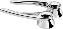 BILLET Suit GM & Ford 1949-On With 1/2" Round Spline, 4-13/32" Length (Pair) Ball Milled Interior Door Opening Handles - Polished BS45525 Autofit