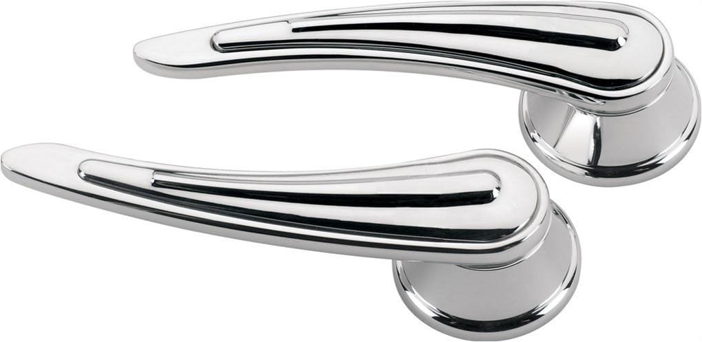 BILLET Suit GM & Ford 1949-On With 1/2" Round Spline, 4-13/32" Length (Pair) Rail Interior Door Opening Handles - Polished BS45528 Autofit