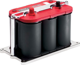 BILLET Suit Red Or Yellow Top Optima Batteries (34/78 Series) Battery Tray Mount - Polished BS248915 Autofit