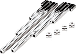 BILLET Suit SB-BB Chev Up To 9mm Leads (Pair) Ignition Lead Loom With Bowtie Logo - Polished BS69523 Autofit