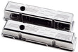 BILLET Suit SB Chev - Tall Aluminium Valve Covers With Chevy Power Logo - Polished BS95222 Autofit
