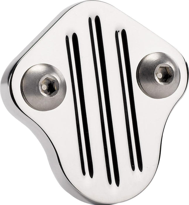 BILLET Suit SB Chrysler Fuel Pump Block Off Plate Ball Milled - Polished BS41820 Autofit