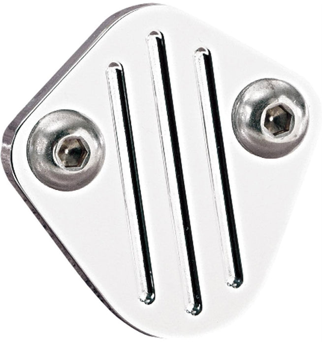 BILLET Suit SB Ford 289-302-351 Windsor, 429-460 & FE Fuel Pump Block Off Plate Ball Milled - Polished BS41620 Autofit