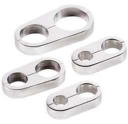 BILLET Suit x2 .500" O.D Braided Hose Separators - Polished BS68120 Autofit