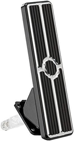 BILLET Universal Floor Mount With Ribbed Pedal Rectangle Gas/Accelerator Pedal - Black Anodized BS199275 Autofit