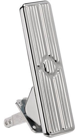 BILLET Universal Floor Mount With Ribbed Pedal Rectangle Gas/Accelerator Pedal - Polished BS199270 Autofit