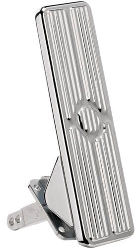 BILLET Universal Floor Mount With Ribbed Pedal Rectangle Gas/Accelerator Pedal - Polished BS199270 Autofit