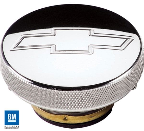 BILLET With Bowtie Logo, 16lb Radiator Cap - Polished BS75320 Autofit
