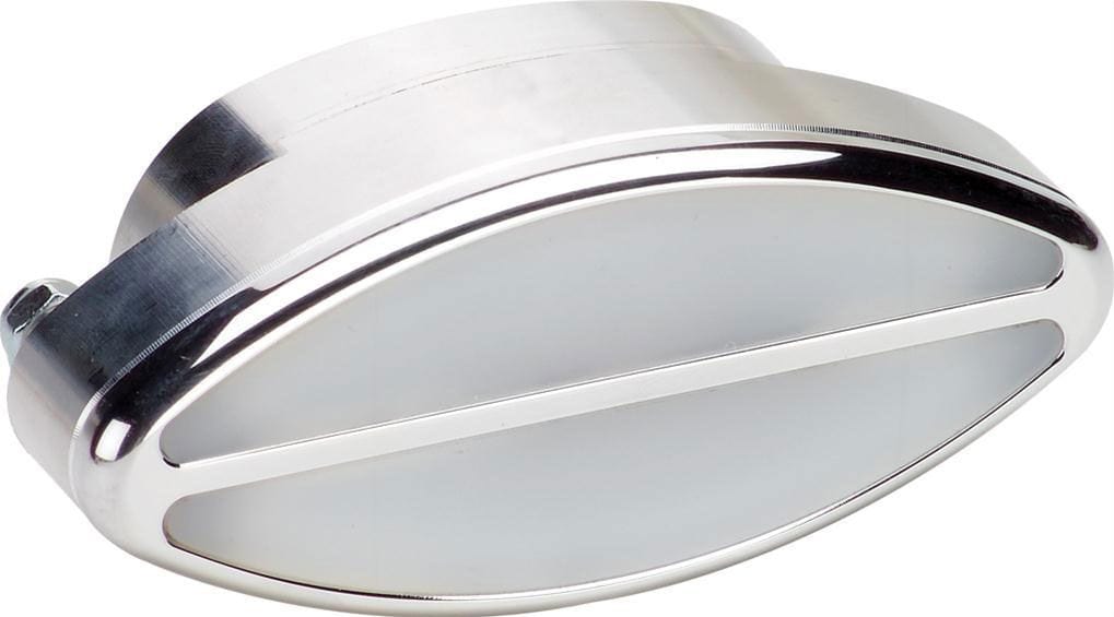 BILLET With Clear Lense, 2 H x 4 W x 1-1/2 D (Each) Elliptical/Oval Interior Light - Polished BS60320 Autofit