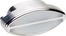 BILLET With Clear Lense, 2 H x 4 W x 1-1/2 D (Each) Elliptical/Oval Interior Light - Polished BS60320 Autofit