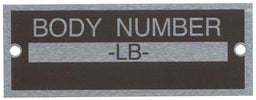 BOBDRAKE Suit 1933-34 Ford Bob Drake Body Number Plate BD40-14002 Autofit
