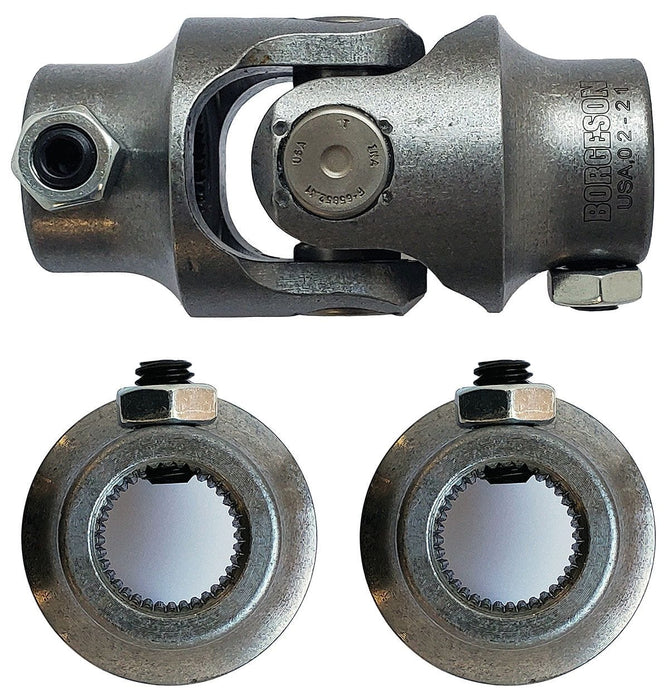 BORGESON 3/4"-36 x 3/4"-36 - Spline x Spline Borgeson Steel Single Needle Bearing Universal Joint BOR013434 Autofit
