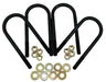 CALVERT Set of 4 Round U-Bolts with Nuts & Washers, 2.50" x 6" Long CTUR250X60 Autofit