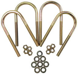 CALVERT Suit 3.25" O.D Tube x 9" Long (Set of Round U-Bolts CTUR325X90 Autofit