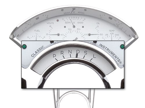 CLASSIC Suit CIBE01WW Dash Package Bellara 55-56 Chevy Overdrive Gear Indicator Insert Kit (White) CIBE06W Autofit