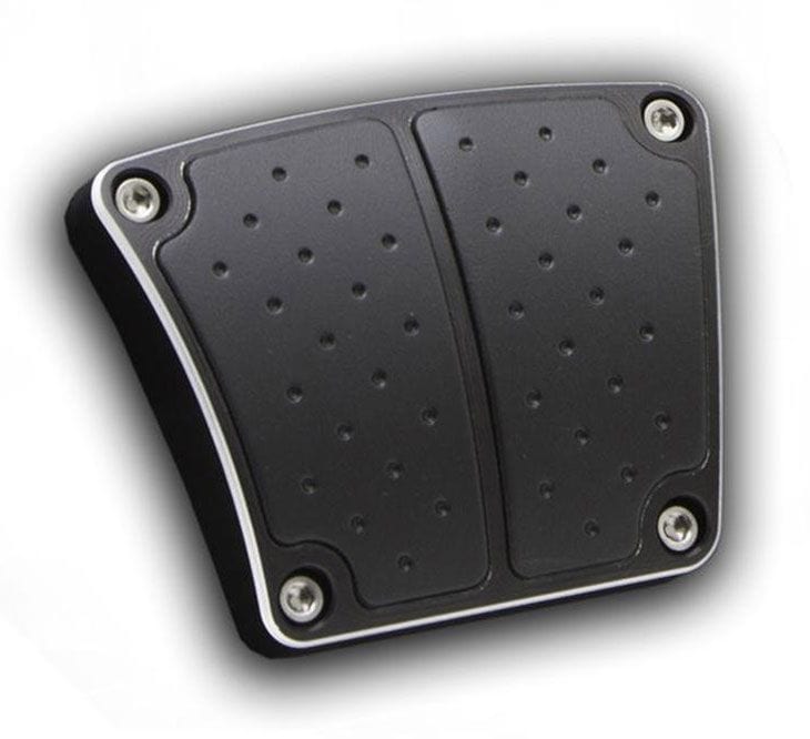 CLAYTON Billet Black Anodised With Rubber Insert, Bolt On Manual/Brak Pedal Assembly CLA-BPM-206-B Autofit