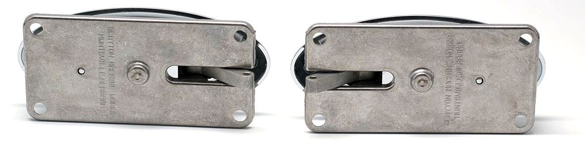 CLAYTON Chrome Plated with Brushed Aluminium Inserts Billet Elliptical Ribbed Door Handle CLA-EL504 Autofit