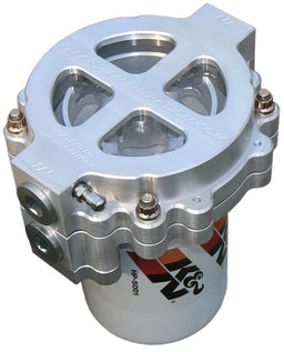 CLEARVIEW -12AN Inlet/Outlet Ports With 115 Micron Element, Suit Disposable Oil 6" Screw-On Oil Filter Assembly - Clear Anodised CV125-115 Autofit