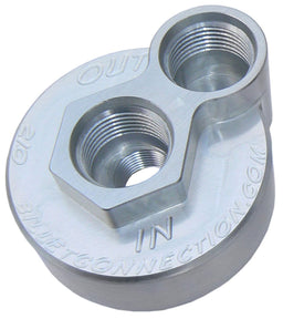 CLEARVIEW Suit Ford & Dodge with 3/4" Thread -12AN Billet Oil Block Adapter Kit - Clear Anodised CV210 Autofit