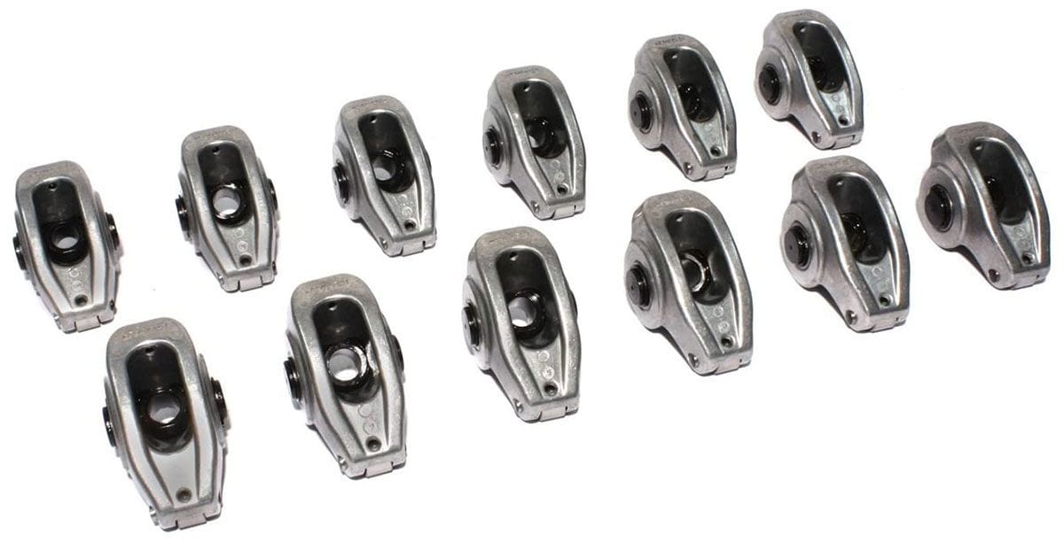 COMP Suit Ford 289, 302 & 351W High Energy Die Cast Aluminium Roller Rocker Arms 3/8" Stud Dia, 1.6 Ratio CO170 Autofit