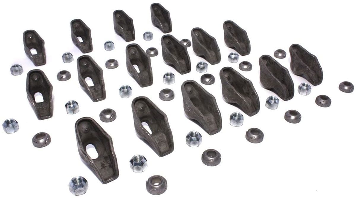 COMP Suit SB Chev With 3/8" Stud, 1.5 Ratio, Long Slot High Energy steel Roacker Arms CO1212-16 Autofit