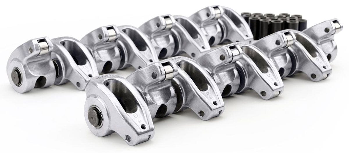COMP Suit Small Block Chevy 265 - 400 High Energy Die Cast Aluminium Roller Rocker Arms 3/8" Stud Dia, 1.5 Ratio CO170 Autofit