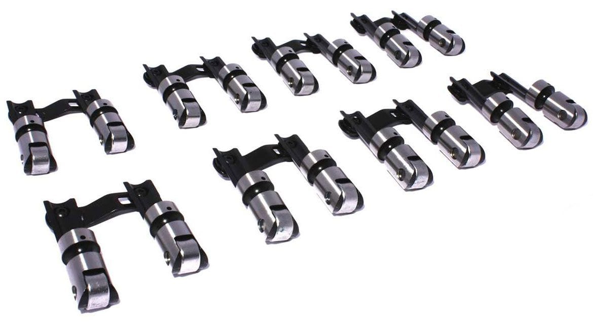 COMP Suit Small Block Chevy 265-400, Left Offset Intakes Endure-X Solid Roller Lifters CO896-16 Autofit