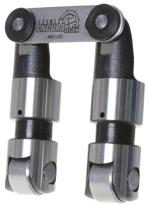 CROWER Suit Ford 302-351 Cleveland With High Pressure Pin Oiling (Set of 16) EnduraMax Cutaway Solid Roller Lifters .874" dia./.750" Bearing C66218E-16 Autofit
