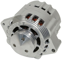 CVR 200 amps, direct replacement for early style Delco alternators CVR Billet Powerhouse Alternator - Clear CVR8106CL Autofit